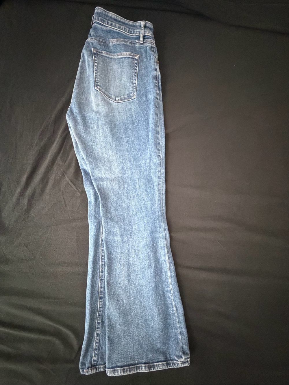 LOFT Women's Blue High Rise Flare Jeans